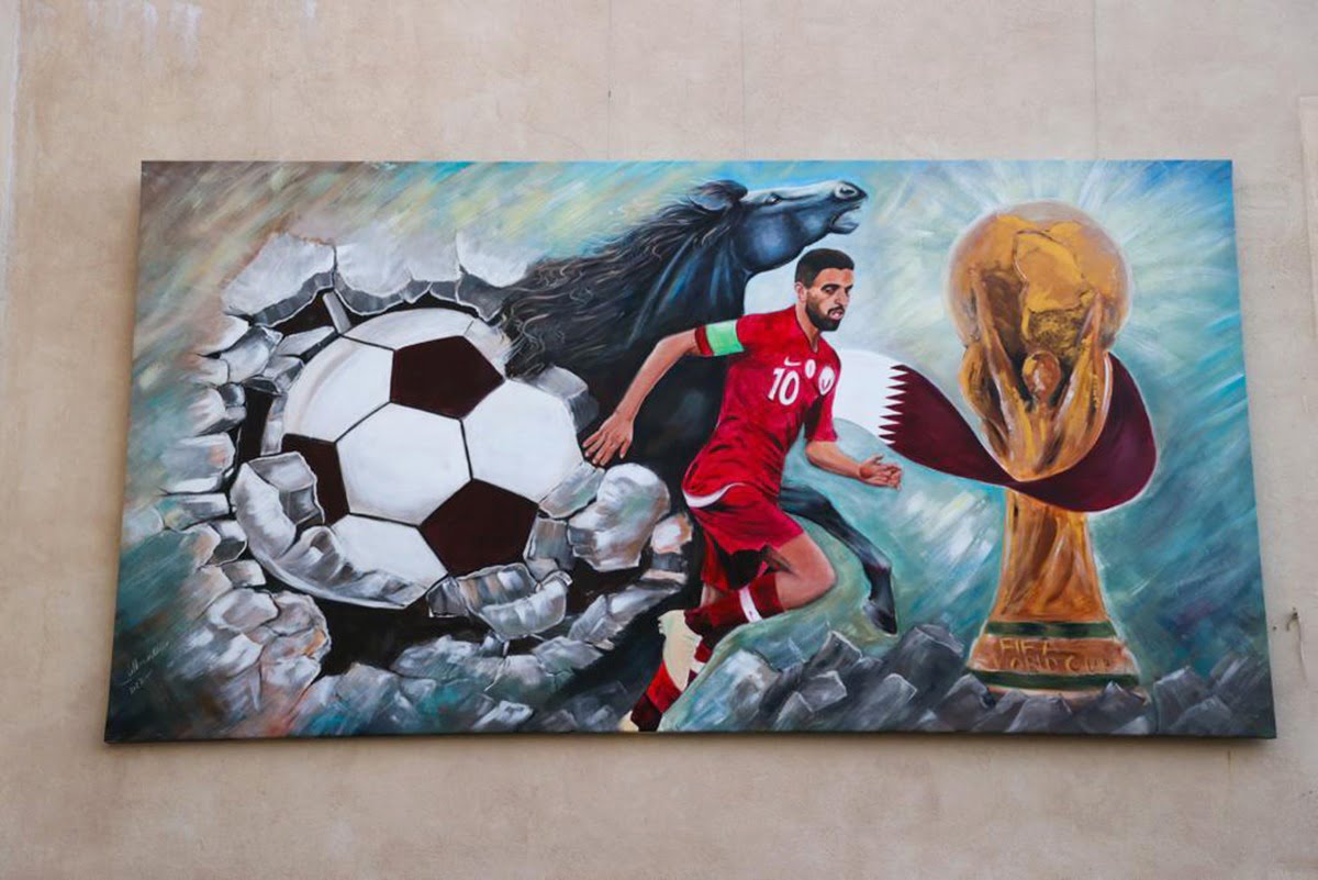 Katara unveils new painting for World Cup Hyak Qatar to Qatar