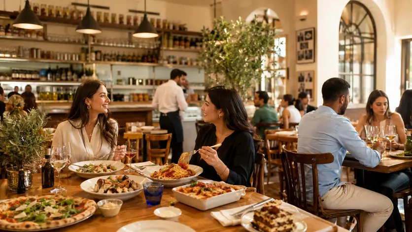 Carluccio's Qatar restaurant interior for a birthday celebration