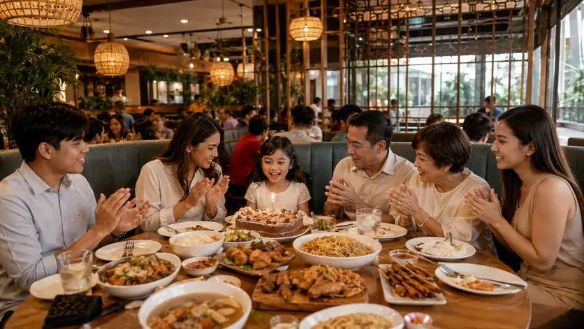 Max's Restaurant Qatar with a family birthday dining experience