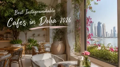 Best Instagrammable cafe in Doha 2026 featuring stylish interiors, waterfront views and a picture-perfect dining atmosphere.