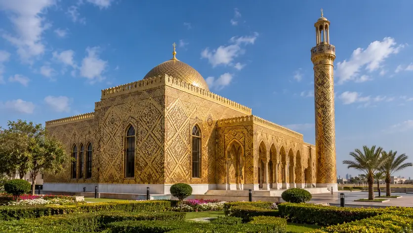 Golden Mosque inside Katara Cultural Village Doha