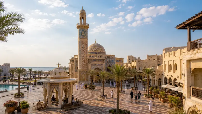 Katara Cultural Village in Doha showcasing Qatar's culture, architecture