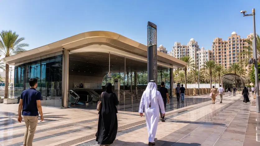 Legtaifiya Metro Station near The Pearl Qatar Doha