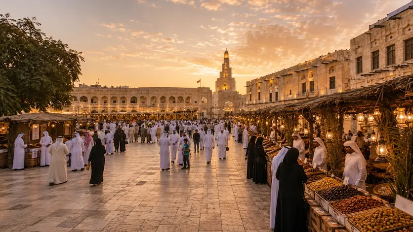 Eastern Square at Souq Waqif during the 11th Local Dates Festival in Doha