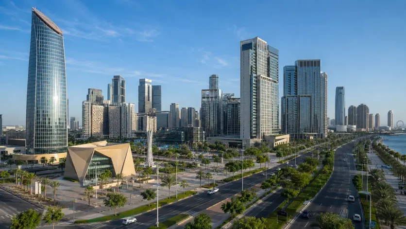 Modern Lusail City skyline in Qatar
