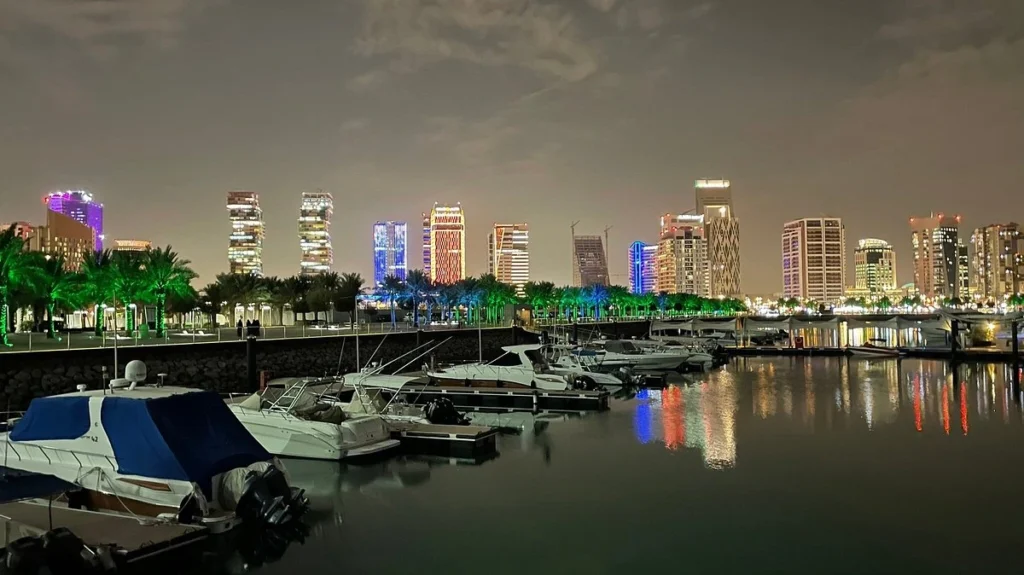Visitors enjoying a perfect day in Lusail Qatar