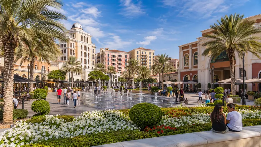 Medina Centrale public square at The Pearl Qatar