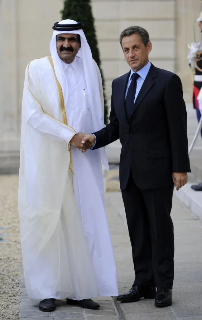 Sheikh Hamad bin Khalifa Al Thani during an official state visit