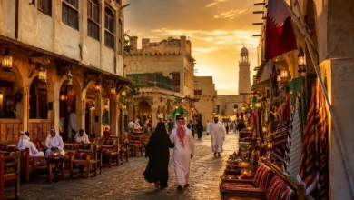 Souq Waqif Doha traditional marketplace in Qatar