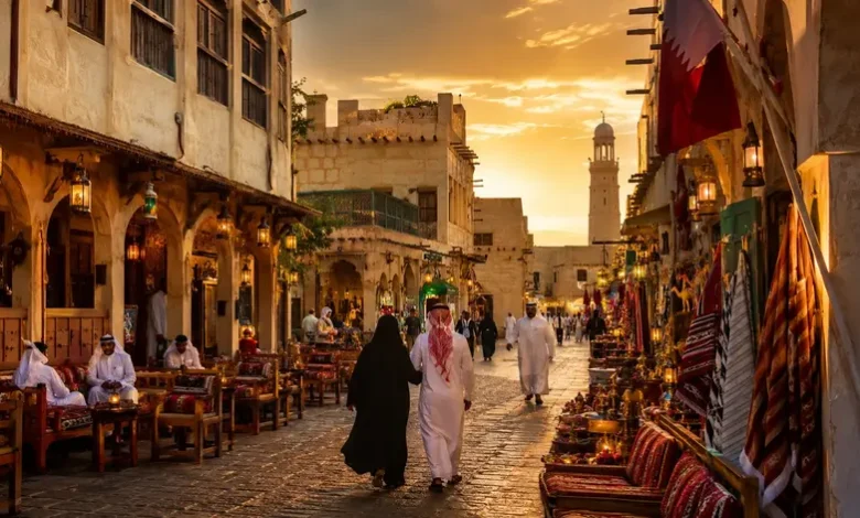 Souq Waqif Doha traditional marketplace in Qatar