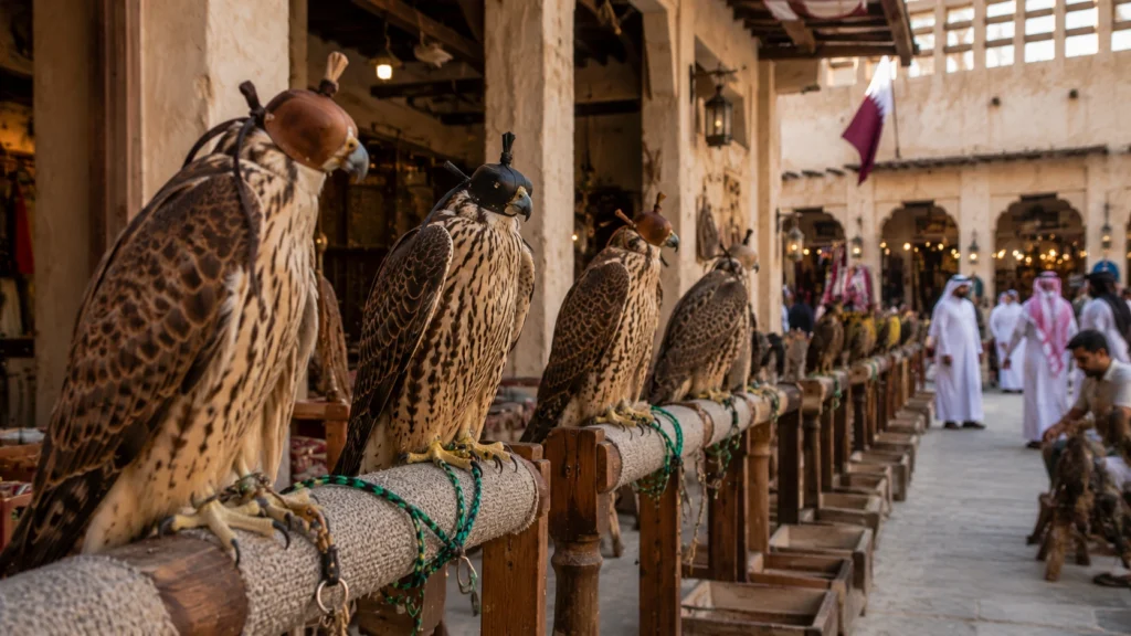 Falcon Souq inside Souq Waqif Doha Qatar